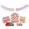 Serves 24 Strawberry Party Decorations - Berry Sweet One Birthday Party Supplies with Favor Boxes, Plates, Napkins, Cups, Tablecloths, and Banner (87 Pieces)